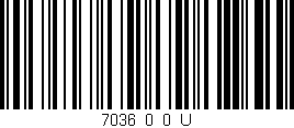 Código de barras (EAN, GTIN, SKU, ISBN): '7036_0_0_U'
