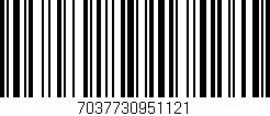 Código de barras (EAN, GTIN, SKU, ISBN): '7037730951121'