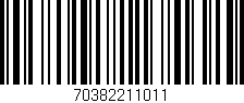 Código de barras (EAN, GTIN, SKU, ISBN): '70382211011'
