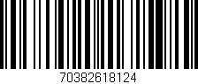 Código de barras (EAN, GTIN, SKU, ISBN): '70382618124'