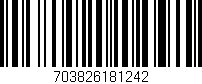 Código de barras (EAN, GTIN, SKU, ISBN): '703826181242'