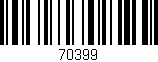 Código de barras (EAN, GTIN, SKU, ISBN): '70399'