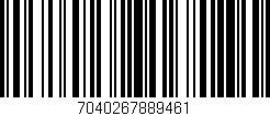 Código de barras (EAN, GTIN, SKU, ISBN): '7040267889461'