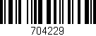 Código de barras (EAN, GTIN, SKU, ISBN): '704229'