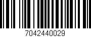 Código de barras (EAN, GTIN, SKU, ISBN): '7042440029'