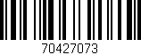 Código de barras (EAN, GTIN, SKU, ISBN): '70427073'