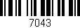 Código de barras (EAN, GTIN, SKU, ISBN): '7043'
