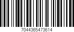 Código de barras (EAN, GTIN, SKU, ISBN): '7044365473614'