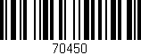 Código de barras (EAN, GTIN, SKU, ISBN): '70450'