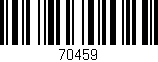 Código de barras (EAN, GTIN, SKU, ISBN): '70459'