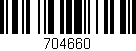 Código de barras (EAN, GTIN, SKU, ISBN): '704660'