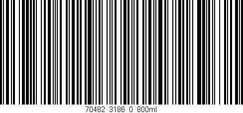 Código de barras (EAN, GTIN, SKU, ISBN): '70482_3186_0_800ml'