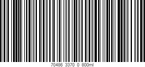 Código de barras (EAN, GTIN, SKU, ISBN): '70486_3370_0_800ml'