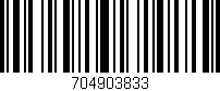 Código de barras (EAN, GTIN, SKU, ISBN): '704903833'