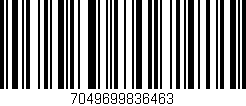 Código de barras (EAN, GTIN, SKU, ISBN): '7049699836463'