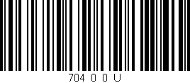 Código de barras (EAN, GTIN, SKU, ISBN): '704_0_0_U'