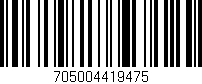 Código de barras (EAN, GTIN, SKU, ISBN): '705004419475'