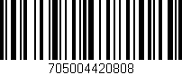Código de barras (EAN, GTIN, SKU, ISBN): '705004420808'