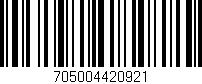 Código de barras (EAN, GTIN, SKU, ISBN): '705004420921'