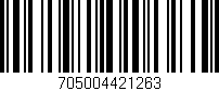 Código de barras (EAN, GTIN, SKU, ISBN): '705004421263'