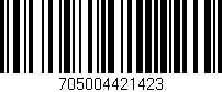 Código de barras (EAN, GTIN, SKU, ISBN): '705004421423'