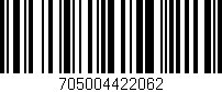 Código de barras (EAN, GTIN, SKU, ISBN): '705004422062'