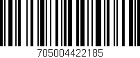 Código de barras (EAN, GTIN, SKU, ISBN): '705004422185'