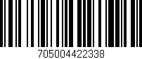 Código de barras (EAN, GTIN, SKU, ISBN): '705004422338'