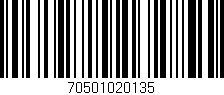 Código de barras (EAN, GTIN, SKU, ISBN): '70501020135'