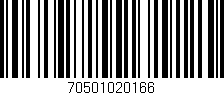 Código de barras (EAN, GTIN, SKU, ISBN): '70501020166'