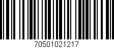 Código de barras (EAN, GTIN, SKU, ISBN): '70501021217'