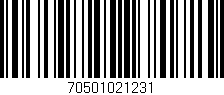 Código de barras (EAN, GTIN, SKU, ISBN): '70501021231'