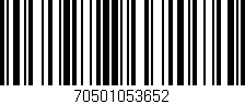 Código de barras (EAN, GTIN, SKU, ISBN): '70501053652'