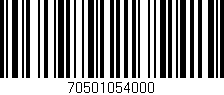 Código de barras (EAN, GTIN, SKU, ISBN): '70501054000'