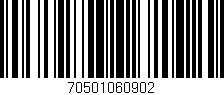 Código de barras (EAN, GTIN, SKU, ISBN): '70501060902'