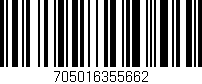 Código de barras (EAN, GTIN, SKU, ISBN): '705016355662'
