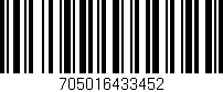 Código de barras (EAN, GTIN, SKU, ISBN): '705016433452'
