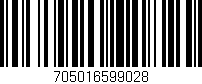 Código de barras (EAN, GTIN, SKU, ISBN): '705016599028'