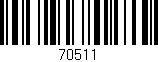 Código de barras (EAN, GTIN, SKU, ISBN): '70511'