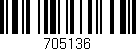 Código de barras (EAN, GTIN, SKU, ISBN): '705136'