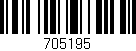 Código de barras (EAN, GTIN, SKU, ISBN): '705195'
