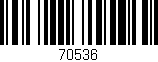 Código de barras (EAN, GTIN, SKU, ISBN): '70536'