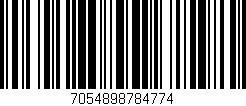 Código de barras (EAN, GTIN, SKU, ISBN): '7054898784774'