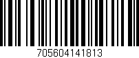 Código de barras (EAN, GTIN, SKU, ISBN): '705604141813'