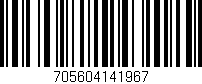Código de barras (EAN, GTIN, SKU, ISBN): '705604141967'