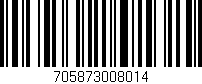 Código de barras (EAN, GTIN, SKU, ISBN): '705873008014'