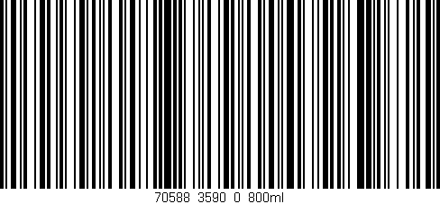 Código de barras (EAN, GTIN, SKU, ISBN): '70588_3590_0_800ml'