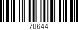 Código de barras (EAN, GTIN, SKU, ISBN): '70644'