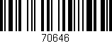 Código de barras (EAN, GTIN, SKU, ISBN): '70646'