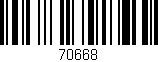 Código de barras (EAN, GTIN, SKU, ISBN): '70668'